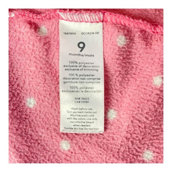 Carter One Piece Footie Pjs Pajamas Set Of 2 Pink Spotted Bear Gray Penguin - Picture 12 of 13